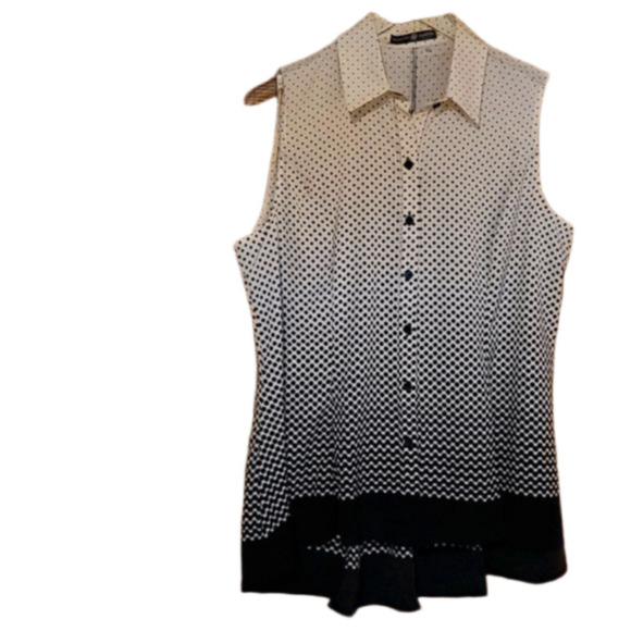 Signature Collection bland and white pot a dot top - Picture 1 of 4